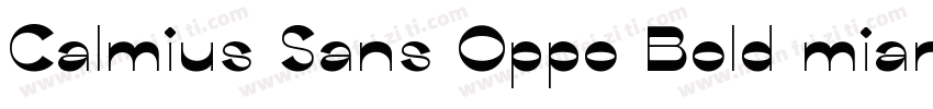 Calmius Sans Oppo Bold mianfeiziti字体转换